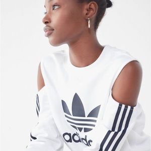 NWT adidas cold shoulder shirt, L